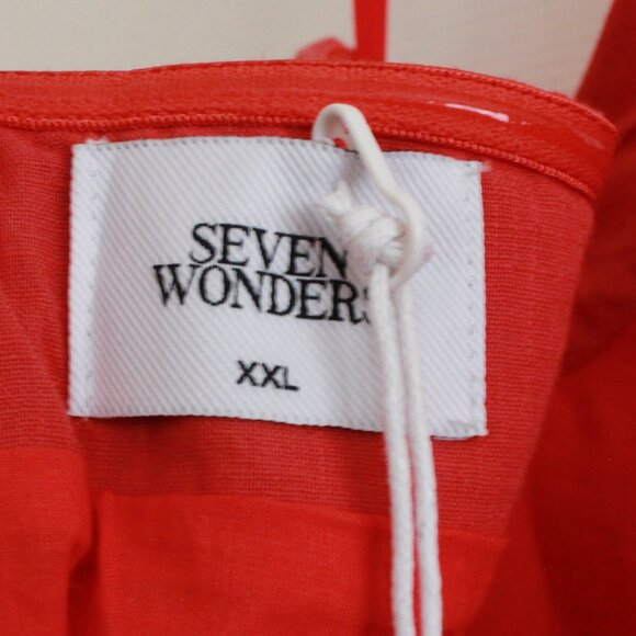 Runaway The Label Seven Wonders Locklea Midi Dress Jaffa Basque Waist Cotton - Picture 3 of 14